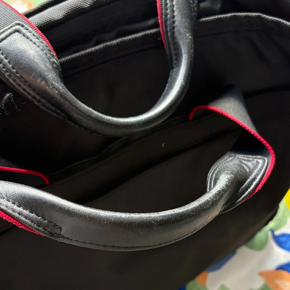 TUMI Black and Red Men's Briefcase